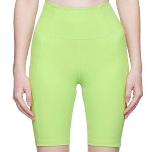 Girlfriend Collective High Waist Bike Shorts, Lime Green, Small
